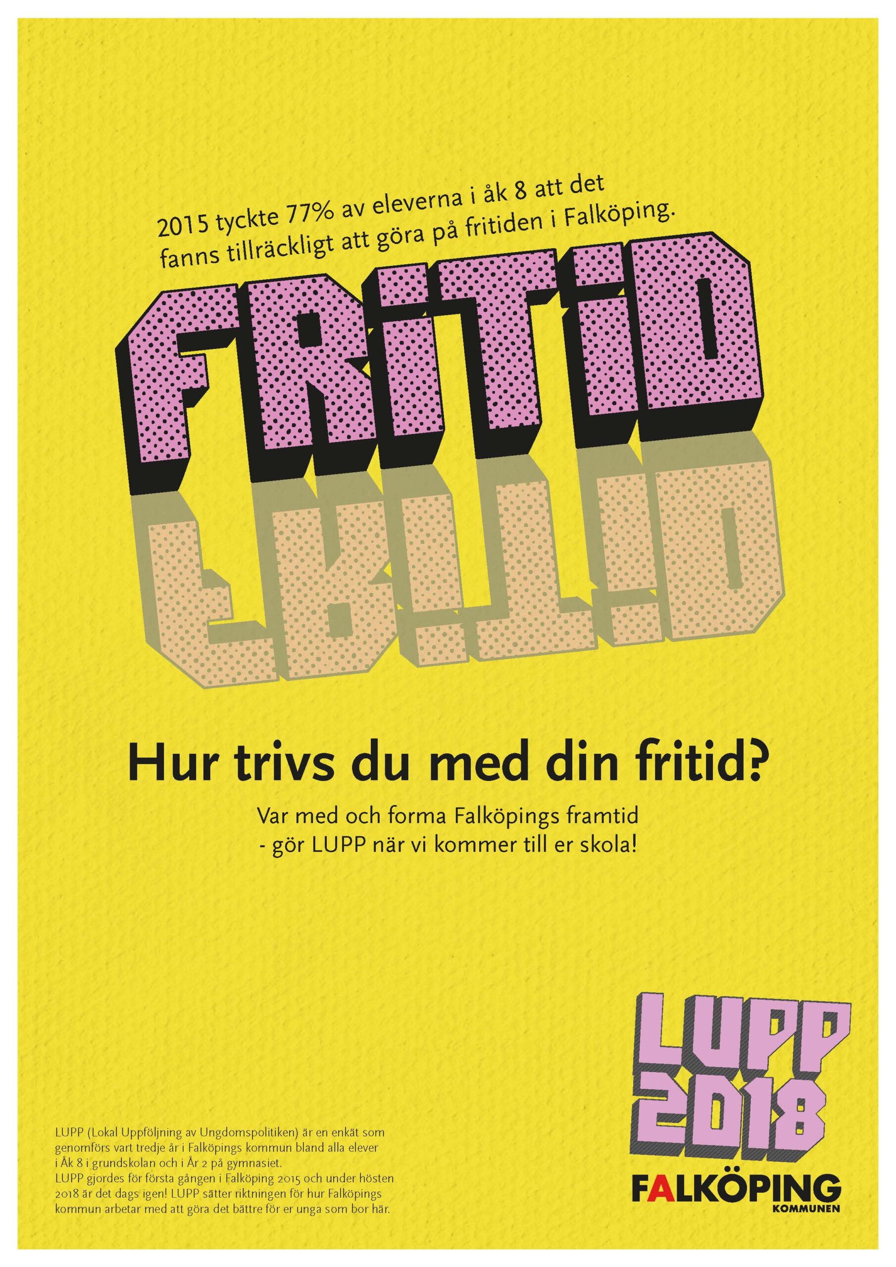 LUPP, falköpings kommun, logotype och affischer