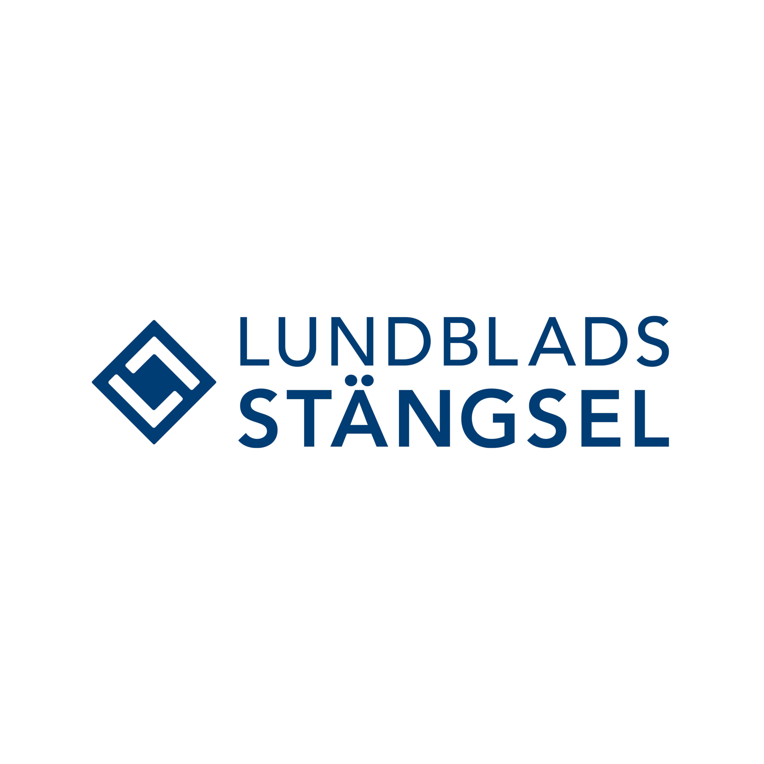 Logotype för Lundblads stängsel, logotype Falköping, Logotype Skaraborg